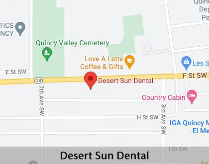 Map image for Dental Checkup in Quincy, WA